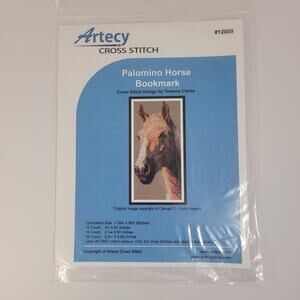 Artecy Cross Stitch Palomino Horse Bookmark Pattern #12089